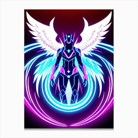 Neon Angel 2 Canvas Print