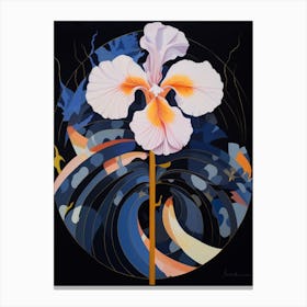 Iris Hilma Af Klint Inspired Flower Illustration Canvas Print