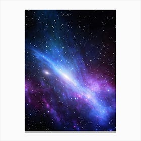 Deep Space Scene Featuring A Nebula With Hues Of Purples And Blues Stars Emitting A Soft Glow With (2) Leinwandbild