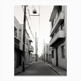 Nicosia, Cyprus, Black And White Photography 2 Canvas Print