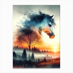 Creative Horse Beauty Illustration Nr 192 Canvas Print