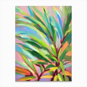 Zz Plant Impressionist Painting Canvas Print