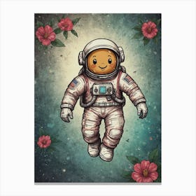 Astronaut In Space 1 Canvas Print