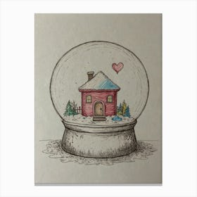 Snow Globe 6 Canvas Print