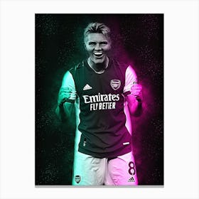 Martin Odegaard Style Canvas Print