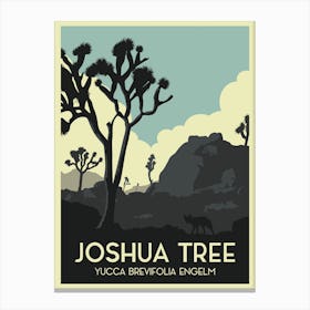 Joshua Tree National Park Travel Poster Canvas Print