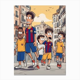 Fc Barcelona Canvas Print