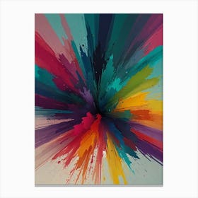 Colorful Paint Splatter Canvas Print