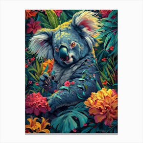 Koala in the jungle Canvas Print