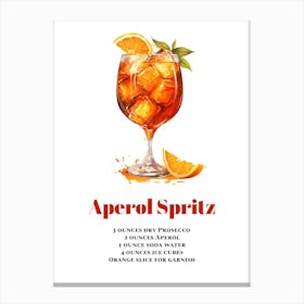 Aperol, Cocktail Hour Canvas Print