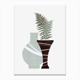 Ferns And Vases Canvas Print