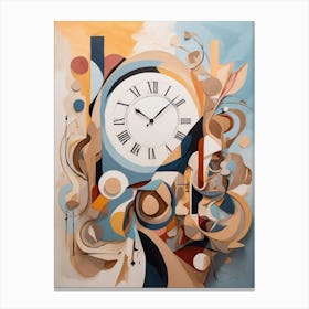 Abstract Clock Canvas Print