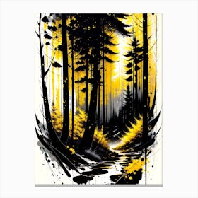 Yellow Forest Canvas Print