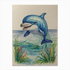 Dolphin 1 Canvas Print