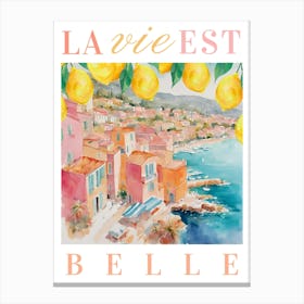 French Riviera Canvas Print