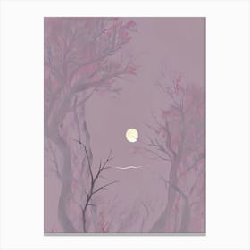 Moonlight In The Forest Canvas Print