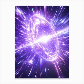 Purple Ring Of Light Canvas Print