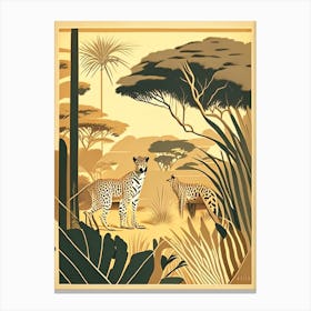 Wild Safari Rousseau Inspired Canvas Print