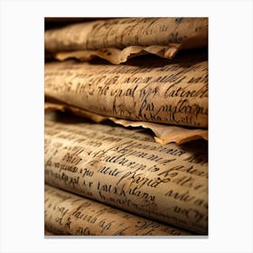 Old Manuscripts 7 Canvas Print