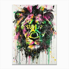 Lion illustration Canvas Print