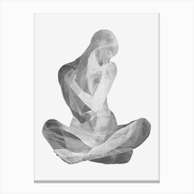 Abstract Painting Of Woman Body Canvas Print
