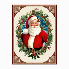 Santa Claus Style William Morris1 Canvas Print