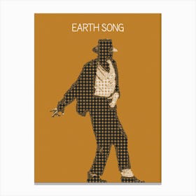 Earth Song Michael Jackson Canvas Print