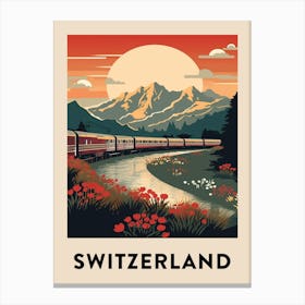 Vintage Travel Poster Switzerland 6 Canvas Print