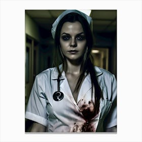 Trouble Sleeping In The Hospital-Call The Night Nurse - Reimagined 16 Canvas Print