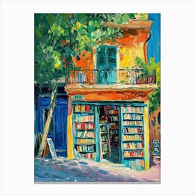 Athens Book Nook Bookshop 3 Canvas Print