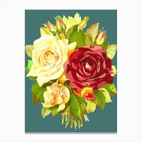 Bouquet Of Roses Canvas Print