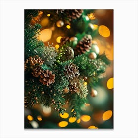 Christmas Tree Background Canvas Print