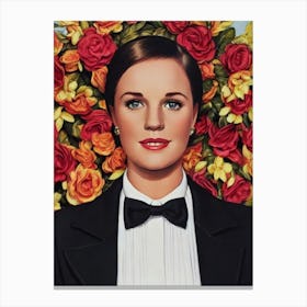 Julie Andrews Illustration Movies Canvas Print