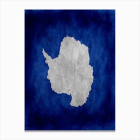 Antarctica Flag Texture Canvas Print