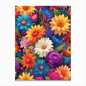 Floral Wallpaper Canvas Print