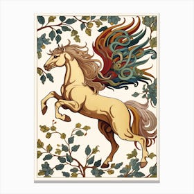 Floral Pegasus 2 Canvas Print