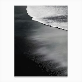 Black And White Beach Canvas Print