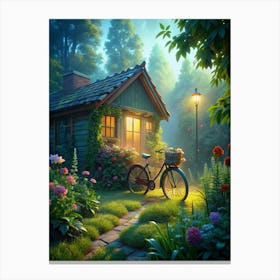 House In The Garden Canvas Print