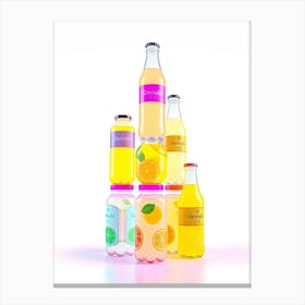 Stack Of Bottles Canvas Print