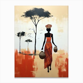 African Woman | Boho Style 5 Canvas Print
