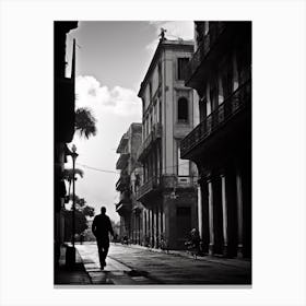 Palermo, Italy, Mediterranean Black And White Photography Analogue 1 Canvas Print