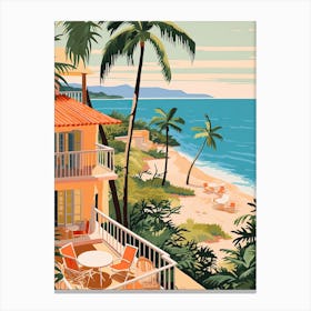 Phu Quoc, Vietnam, Graphic Illustration 2 Canvas Print