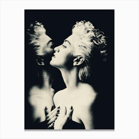 Madonna Music Portrait Vintage Canvas Print