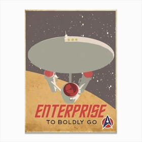 Star trek enterprise Canvas Print