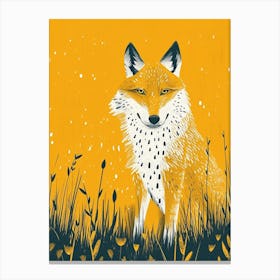 Yellow Timber Wolf 1 Canvas Print