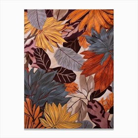 Fall Botanicals Veronica Flower 1 Canvas Print