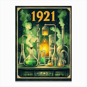 Aihrgdesign A Vintage Scientific Poster Celebrating The Disco 6e9f47de 4142 4e62 Bc04 5fbb8469bdb2 2 Canvas Print