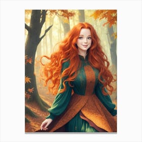 Redhead Girl Canvas Print