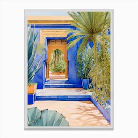 Blue Door morocco Canvas Print