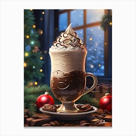 Delicious Christmas Latte Canvas Print